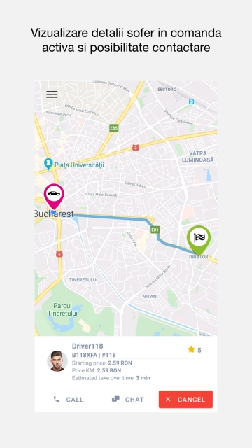 Sama Taxi - Aplicatie mobile Android si iOS pentru comenzi taxi